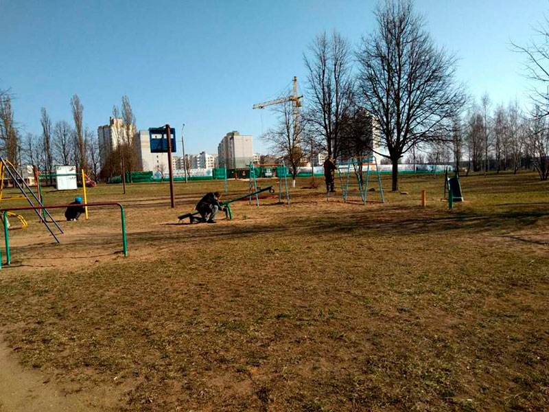 Субботник в общежитии № 5 УП «Жилздрав» - микрорайон Шабаны.