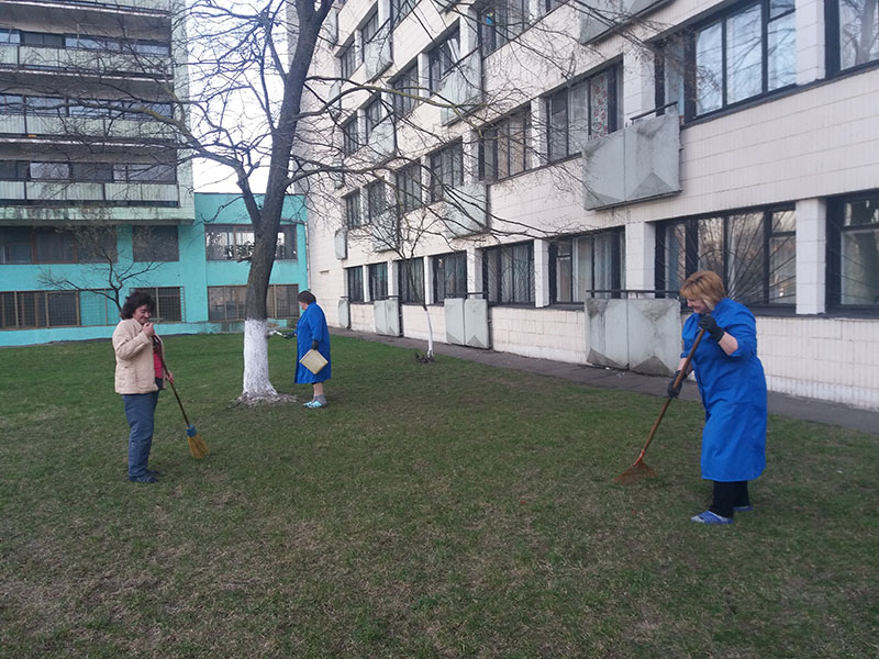 Субботники в общежитиях Заводского района г.Минска. Общежитие № 3 ОАО «Минский подшипниковый завод».