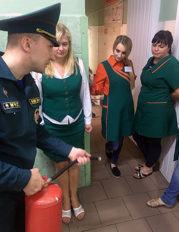 Действия в случае возникновения пожара