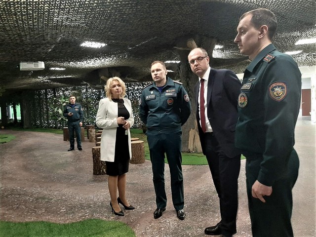 Глава администрации Заводского района г.Минска посетил Образовательный центр безопасности.