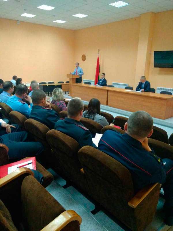 Семинар для председателей, заместителей председателя и секретарей советов общественных пунктов охраны правопорядка в Заводском районе.
