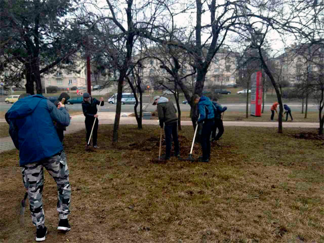 11 МАРТА В ЗАВОДСКОМ РАЙОНЕ ПРОВЕЛИ СУББОТНИК