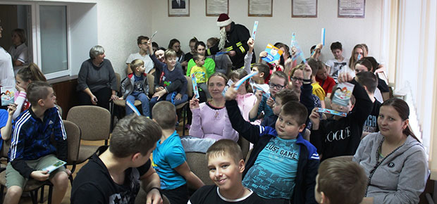 Заряд новогоднего настроения в больнице.