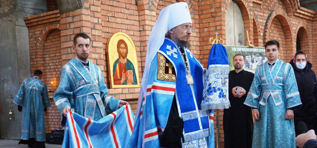 Закладка Памятной Капсулы в основание строящегося храма