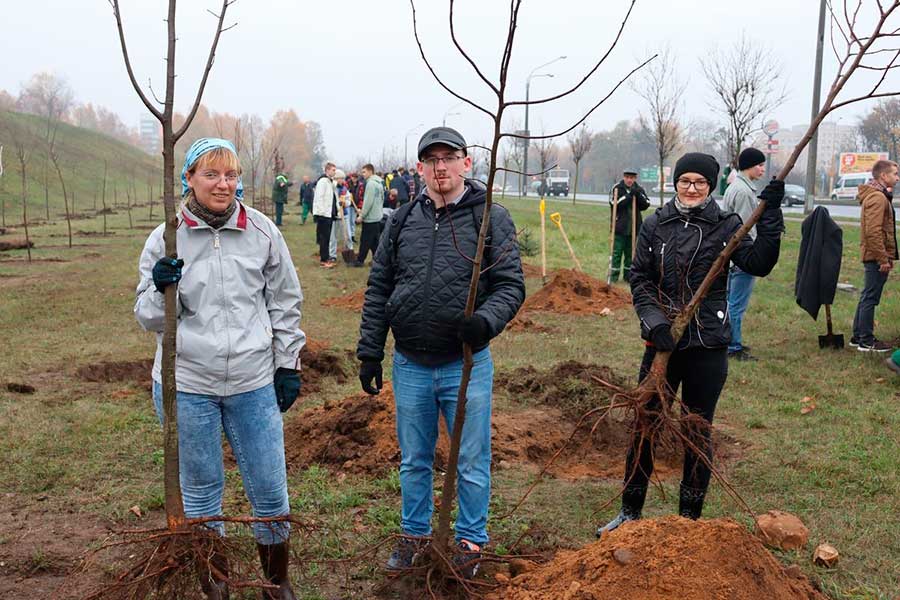 Благоустроили территорию храма и посадили деревья. Что еще сделали на субботниках в Заводском