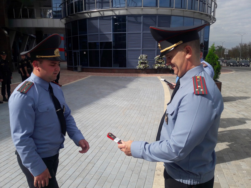 Заводской район: районный инструктаж сотрудников милиции Заводского РУВД столицы на «Чижовке-Арене»